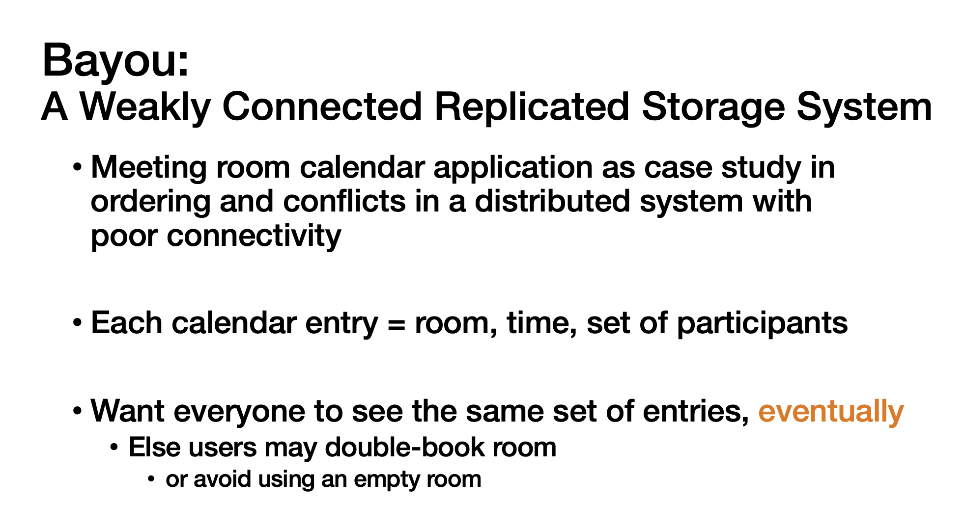 Distributed System 5: Bayou Algorithm